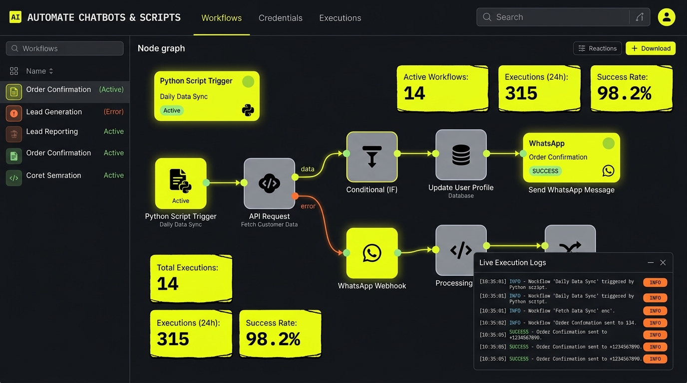 Flusso Agente AI & n8n Workflow
